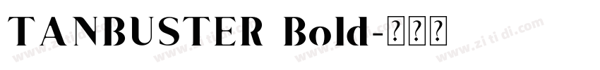 TANBUSTER Bold字体转换